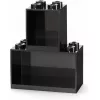 Lentyna sieninė room copenhagen LEGO Brick Shelf 8+4 juoda