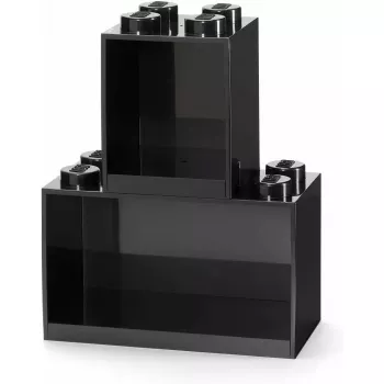 Lentyna sieninė room copenhagen LEGO Brick Shelf 8+4 juoda