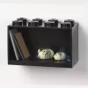 Lentynų modulis Room Copenhagen LEGO Brick 8 Shelf juodas, modulinė demonstravimo lentyna