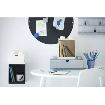 Lentyna Room Copenhagen LEGO Brick 4 Shelf White 41141735 – sieninė LEGO suderinama lentyna