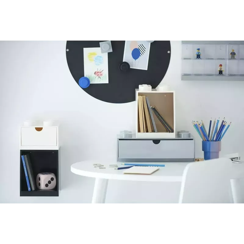 Lentyna Room Copenhagen LEGO Brick 4 Shelf White 41141735 – sieninė LEGO suderinama lentyna