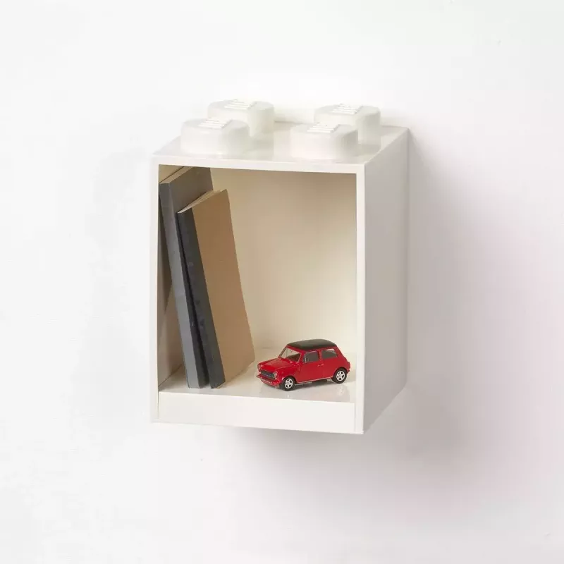 Lentyna Room Copenhagen LEGO Brick 4 Shelf White 41141735 – sieninė LEGO suderinama lentyna