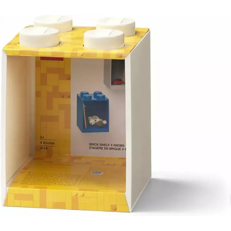 Lentyna Room Copenhagen LEGO Brick 4 Shelf White 41141735 – sieninė LEGO suderinama lentyna