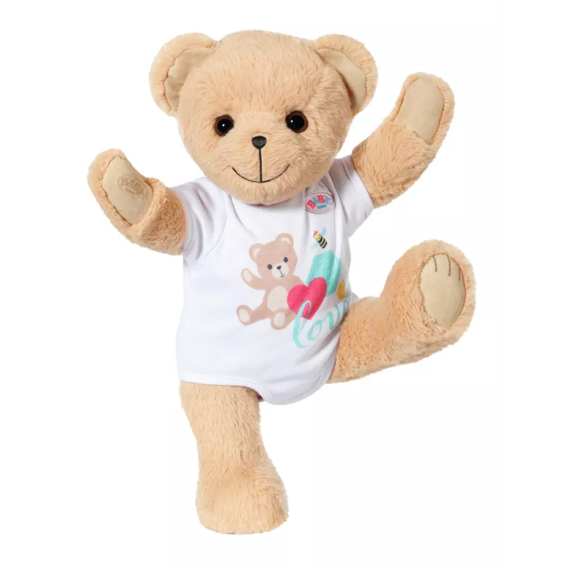 Žaislinis meškiukas BABY born Bear baltas 0–12 metų