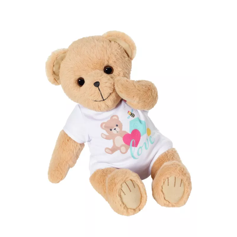 Žaislinis meškiukas BABY born Bear baltas 0–12 metų