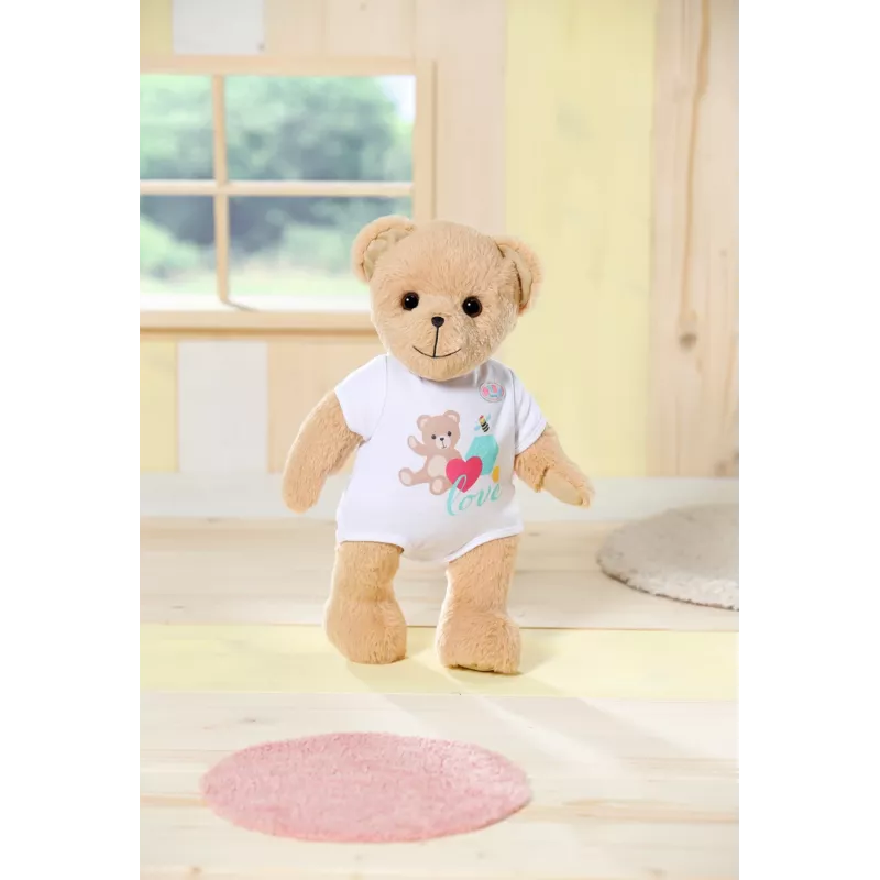 Žaislinis meškiukas BABY born Bear baltas 0–12 metų