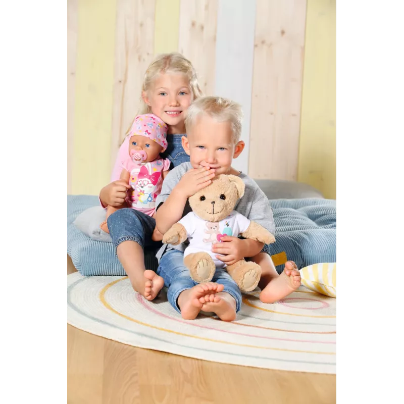 Žaislinis meškiukas BABY born Bear baltas 0–12 metų