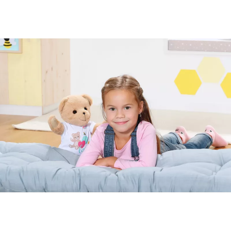 Žaislinis meškiukas BABY born Bear baltas 0–12 metų