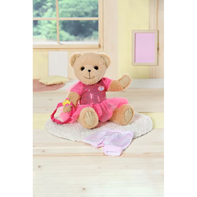 Žaislinis meškiukas BABY born Bear baltas 0–12 metų