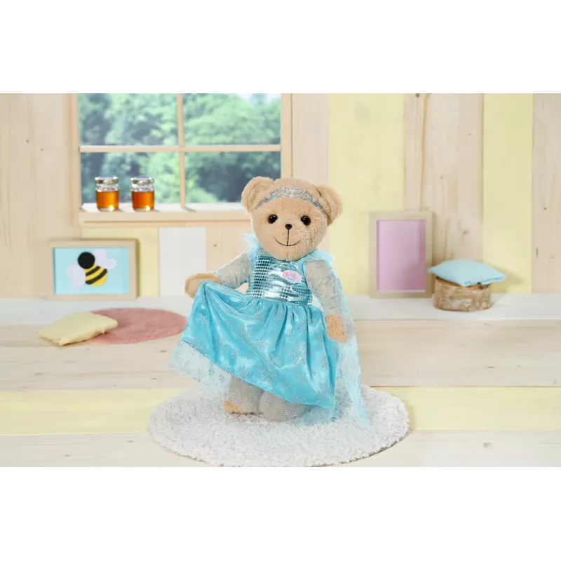 Žaislinis meškiukas BABY born Bear baltas 0–12 metų