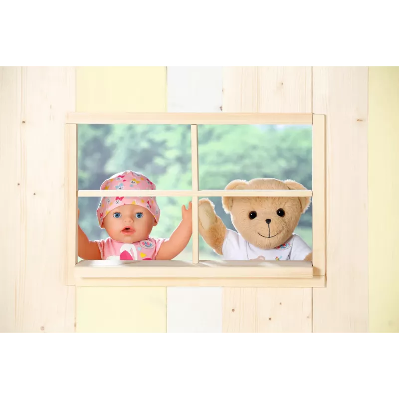 Žaislinis meškiukas BABY born Bear baltas 0–12 metų