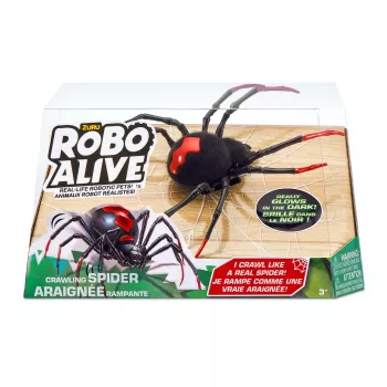 Robo Alive šliaužiantis voras švytintis tamsoje robotinis žaislas ZURU