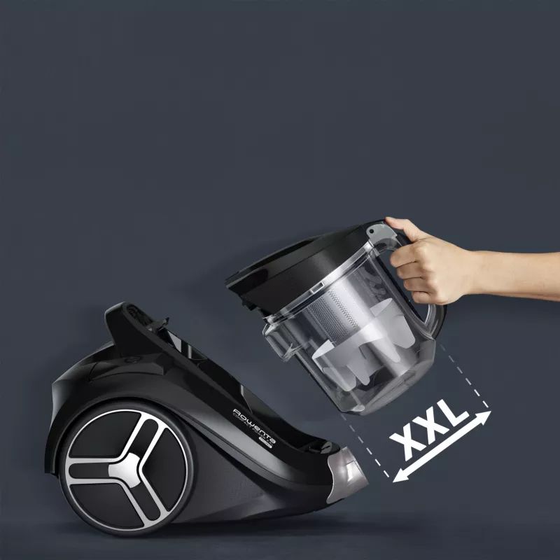 Rowenta Compact Power XXL RO4B50 2.5 L Cilindrinis dulkių siurblys sausam valymui 900 W be maišelio