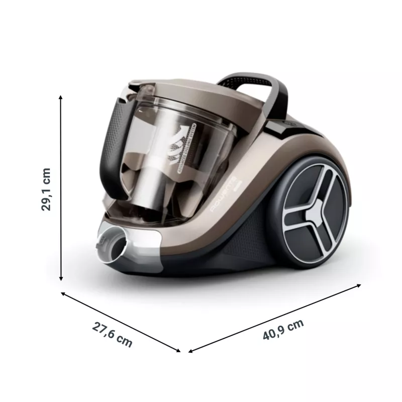 Rowenta Compact Power XXL RO4B50 2.5 L Cilindrinis dulkių siurblys sausam valymui 900 W be maišelio