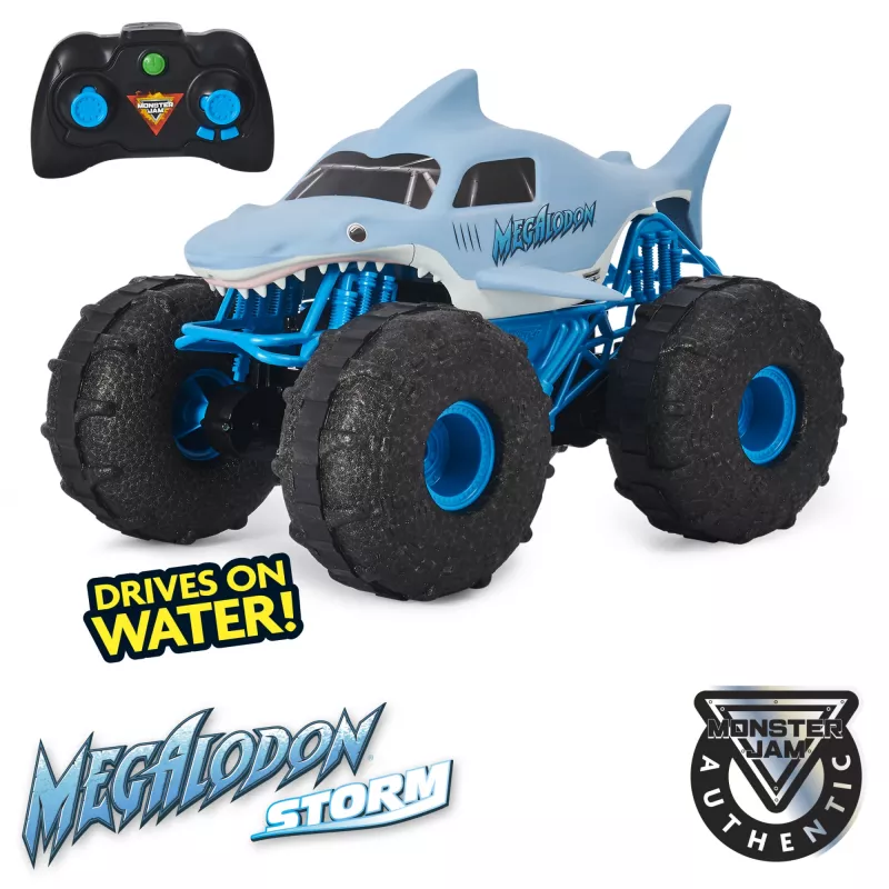 Monster Jam oficialus Megalodon STORM visureigis nuotoliniu valdymu, 1:15 mastelis