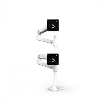 ERGOTRON LX Dual Stacking Arm, Tall Pole (balta)