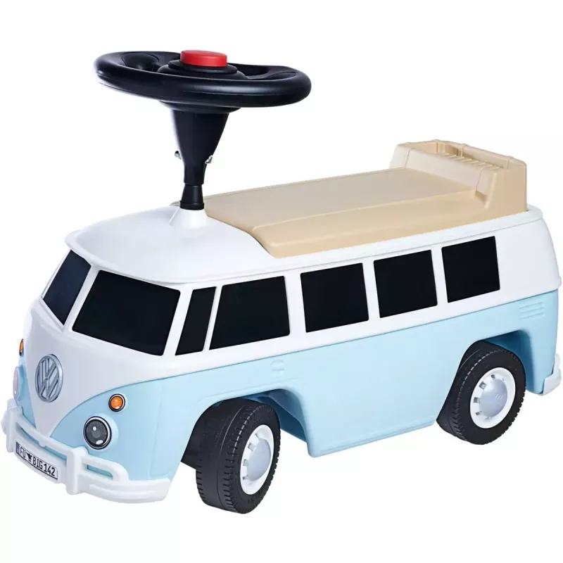 Vaikų važinėjimosi žaislas BIG Baby VW T1 mėlynas modelis 800055321