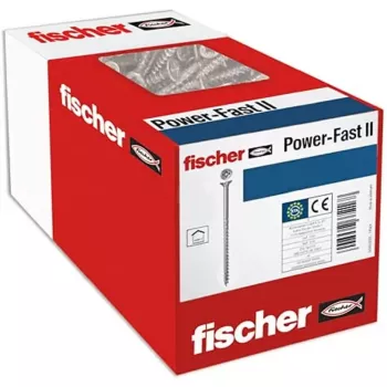 Fischer 670501 varžtas medienai — plieninis 100 mm, 6 mm skersmens, 60 mm sriegis, 25 vnt.