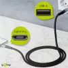 Lightning laidas Wentronic 49267 0,5 m juodai pilkas