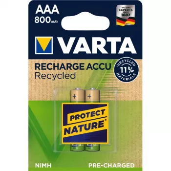 VARTA Recharge Battery Recycled 800mAh AAA NiMH 2 vnt. pakuotė