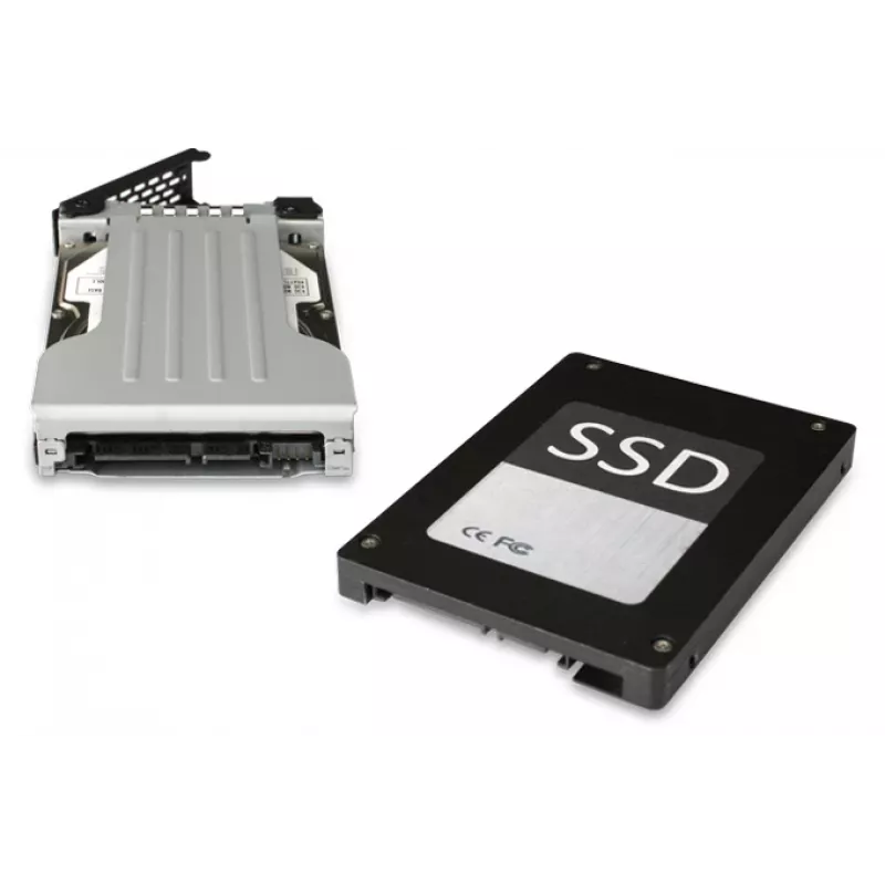 ICY DOCK ToughArmor MB994SP-4SB-1 4 vietų 2,5" SATA jungčių plokštė vidiniam 5,25" skyriui, be dėklų, aliuminio, 40 mm ventiliatorius, SATA 6 Gbit/s, juoda
