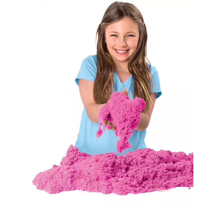 Spin Master Kinetic Sand Pink 2 lb – rožinis sensorinis smėlis vaikams