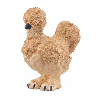 Figūrėlė Schleich Silkie Chicken model 14891 – ūkinio gyvūno figūrėlė, įvairiaspalvė, nuo 3 metų