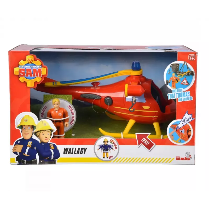 Sraigtasparnis Simba Toys 109252510 Fireman Sam Oranžinis 3+