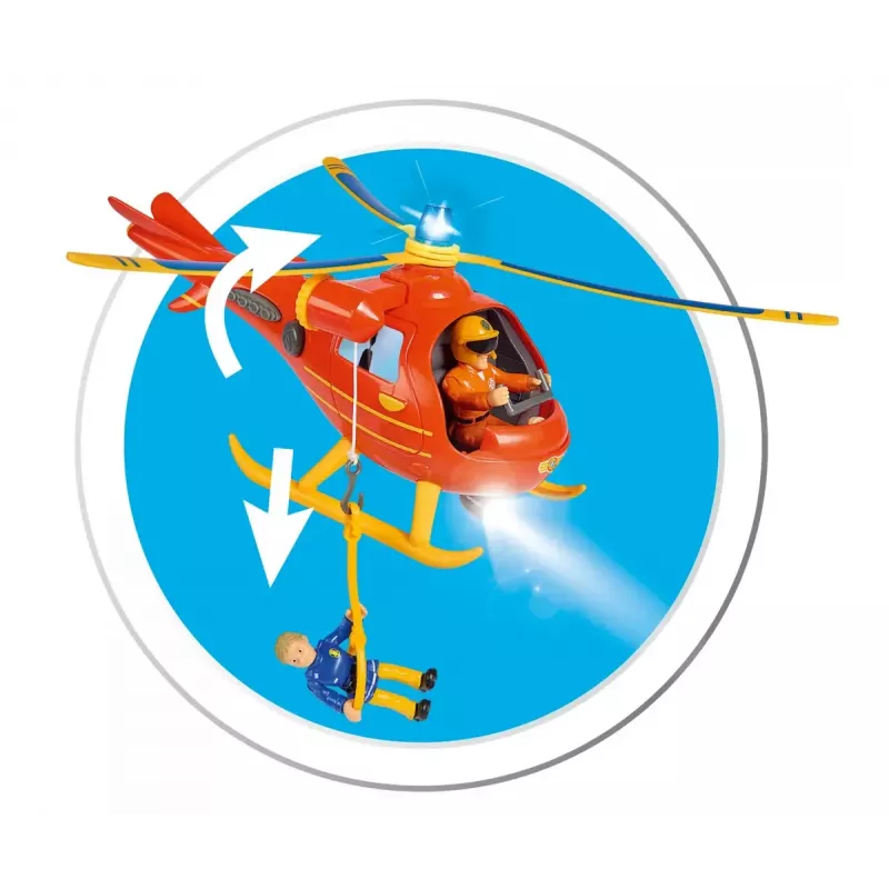 Sraigtasparnis Simba Toys 109252510 Fireman Sam Oranžinis 3+
