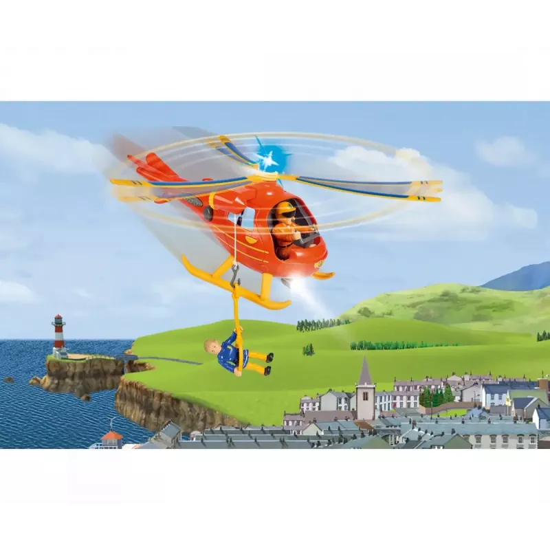 Sraigtasparnis Simba Toys 109252510 Fireman Sam Oranžinis 3+