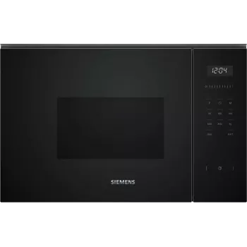 Siemens iQ500 BF525LMB1 įmontuojama mikrobangų krosnelė, juoda, 20 L, 800 W