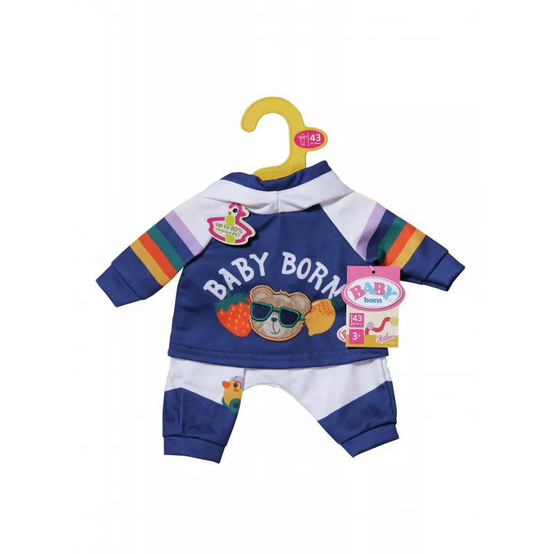 BABY born Jogging kostiumas mėlynas 43 cm lėlės drabužių rinkinys