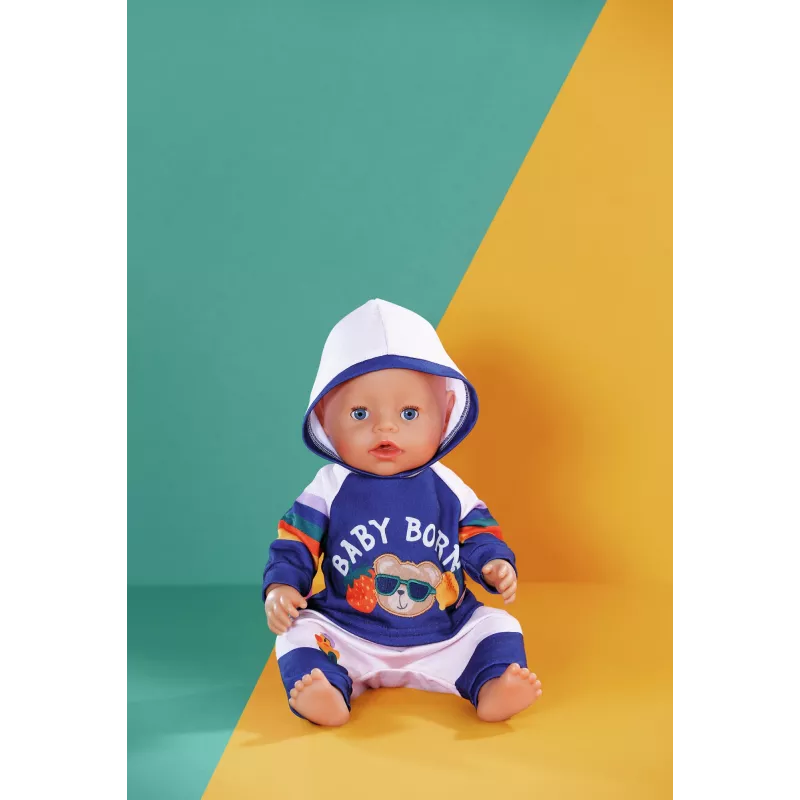 BABY born Jogging kostiumas mėlynas 43 cm lėlės drabužių rinkinys