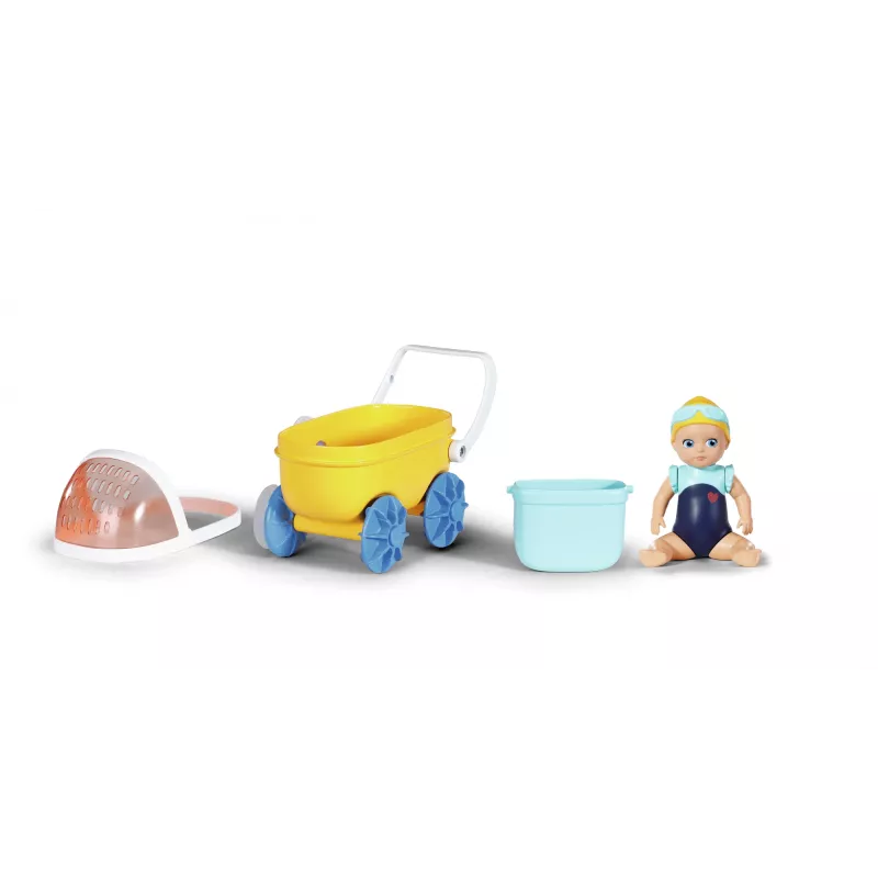 BABY born Splish Splash vežimėlis su lėle Emma, įvairiaspalvis