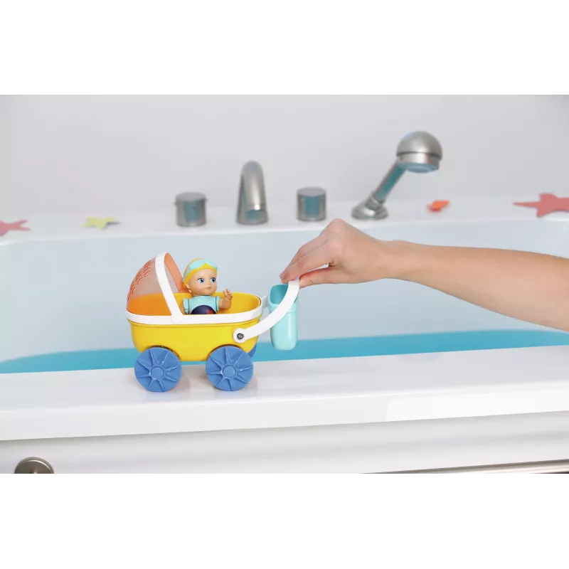 BABY born Splish Splash vežimėlis su lėle Emma, įvairiaspalvis