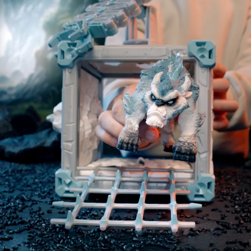 Schleich ELDRADOR CREATURES BattleCave Snow Slasher – veiksmo ir nuotykių žaislas su monstrais ir drakonais, ledo pasaulio tema, nuo 7 metų, įvairiaspalvis