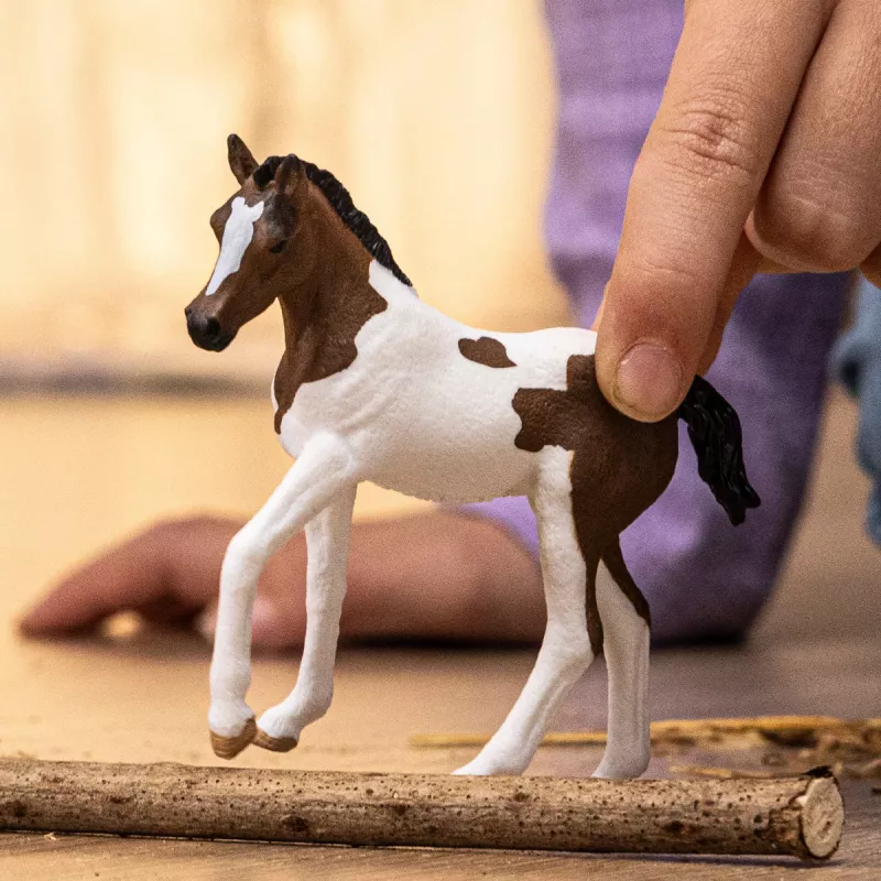 Schleich HORSE CLUB Paint Horse kumeliukas, 5 m., Žirgai, Įvairiaspalvis