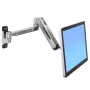 ERGOTRON LX HD sėdėjimo-stovėjimo monitoriaus laikiklis ant sienos (poliruotas aliuminis)