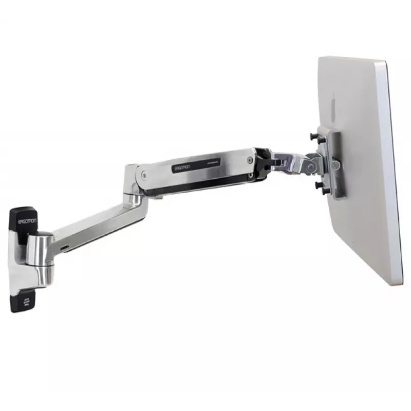 ERGOTRON LX HD sėdėjimo-stovėjimo monitoriaus laikiklis ant sienos (poliruotas aliuminis)