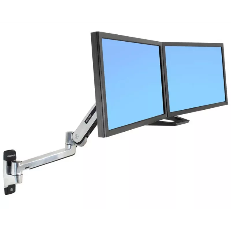 ERGOTRON LX HD sėdėjimo-stovėjimo monitoriaus laikiklis ant sienos (poliruotas aliuminis)