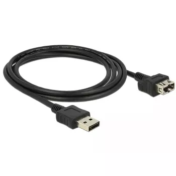 USB laidas DeLOCK 2m 2xUSB2.0-A, reversibilus, formuojamas