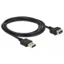 USB laidas DeLOCK 2m 2xUSB2.0-A, reversibilus, formuojamas