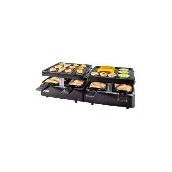 Unold 48755 raclette grilis 8 asmenims 1300 W Juoda