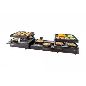 Unold 48755 raclette grilis 8 asmenims 1300 W Juoda