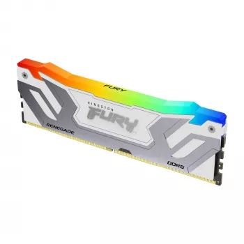 Kingston FURY Renegade RGB DDR5 24 GB (1x24 GB) 8400 MT/s CL40 CUDIMM balta XMP
