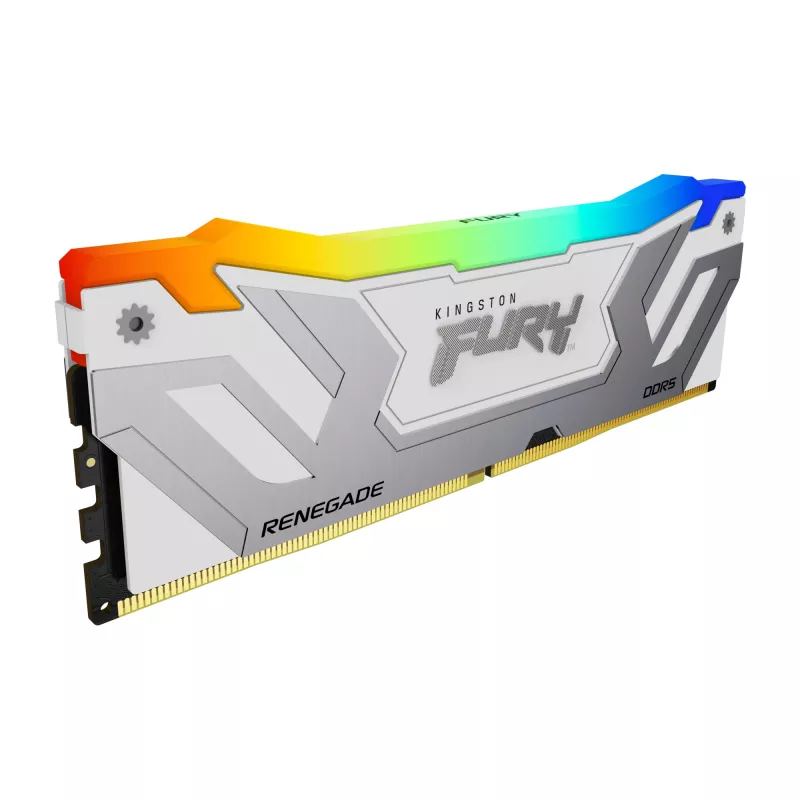 Kingston FURY Renegade RGB DDR5 24 GB (1x24 GB) 8400 MT/s CL40 CUDIMM balta XMP