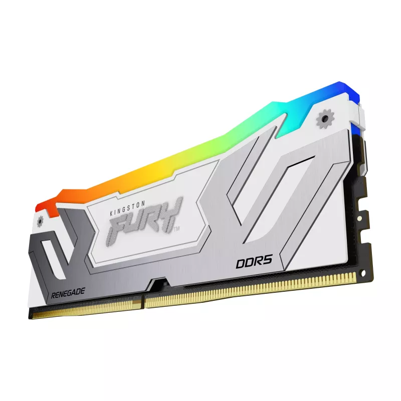 Kingston FURY Renegade RGB DDR5 24 GB (1x24 GB) 8400 MT/s CL40 CUDIMM balta XMP