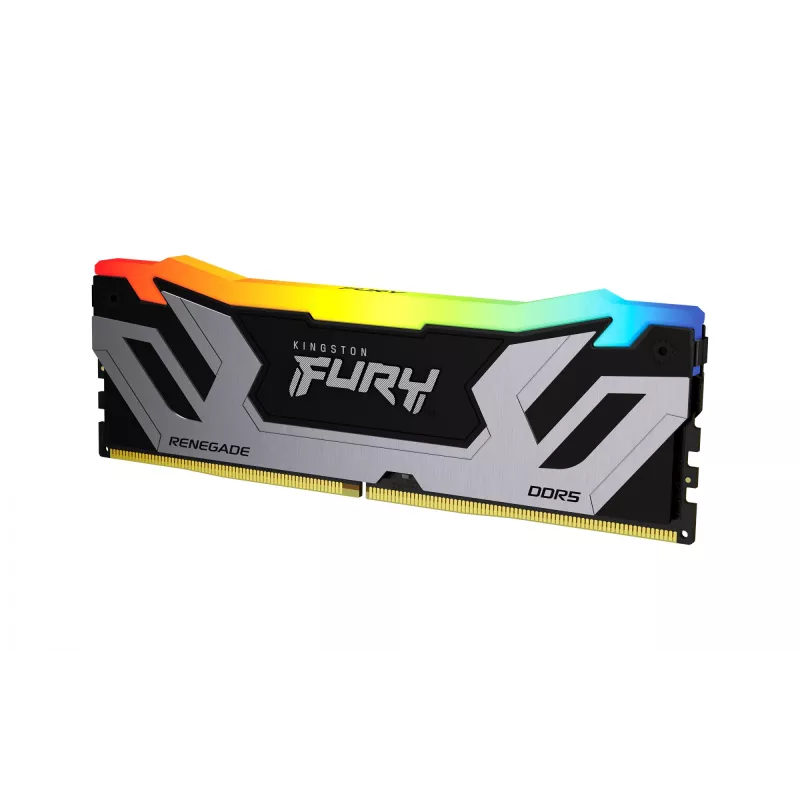 Kingston FURY Renegade RGB sidabrinė 24 GB DDR5 8400 MT/s CL40 CUDIMM XMP