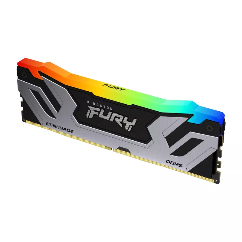 Kingston FURY Renegade RGB sidabrinė 24 GB DDR5 8400 MT/s CL40 CUDIMM XMP