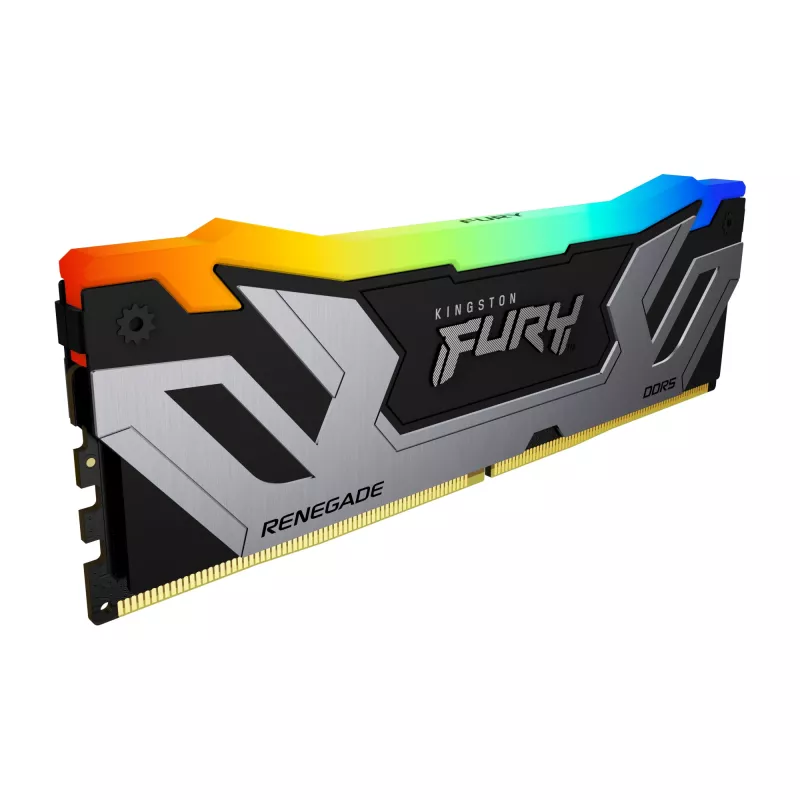 Kingston FURY Renegade RGB sidabrinė 24 GB DDR5 8400 MT/s CL40 CUDIMM XMP